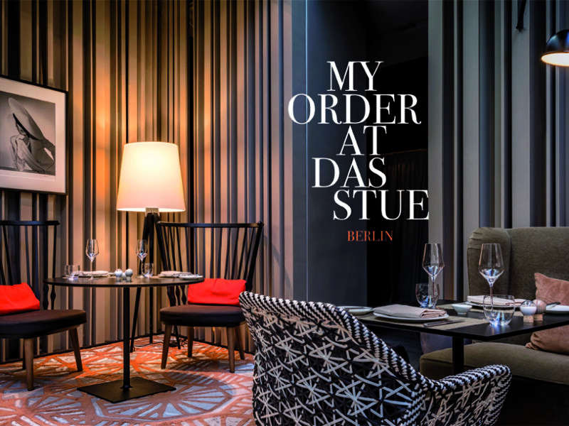 MY ORDER AT DAS STUE HOTEL