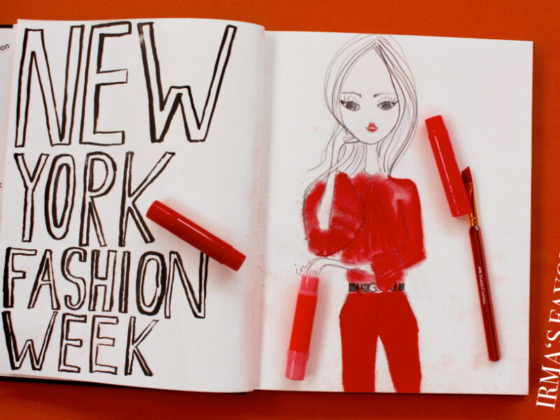 My sketch book from NYFW