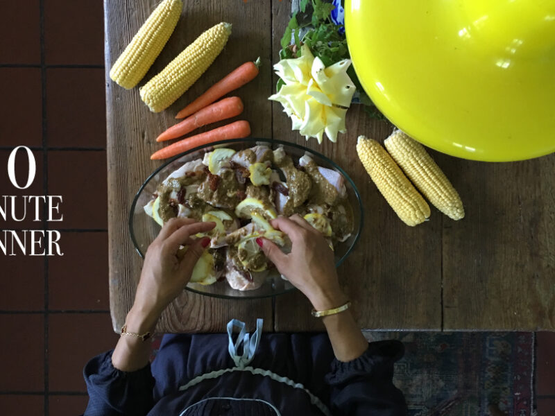 10 minutes for a glamorous alfresco dinner