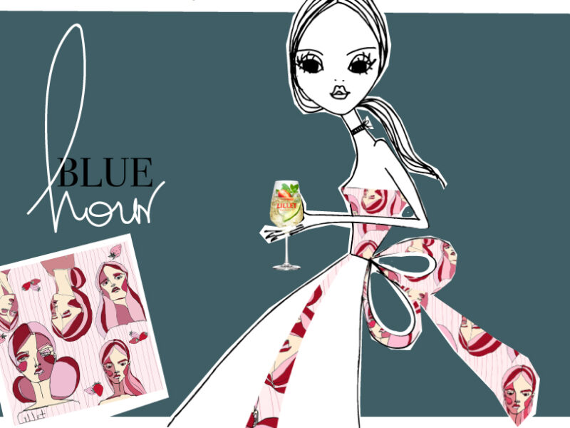 How does a French aperitif inspire you to wear a silk scarf?