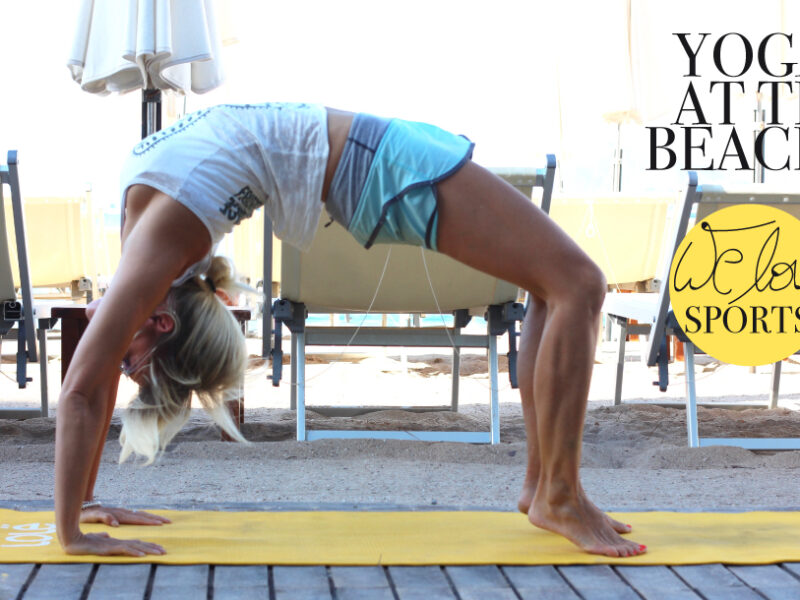 Yoga at the beach