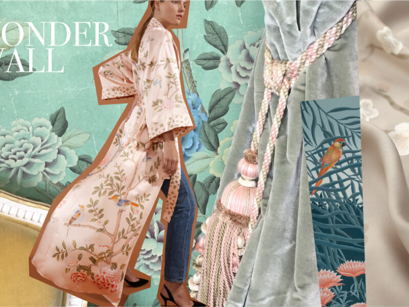 De Gournay teams up with ModaOperandi to design an elegant dressing gown
