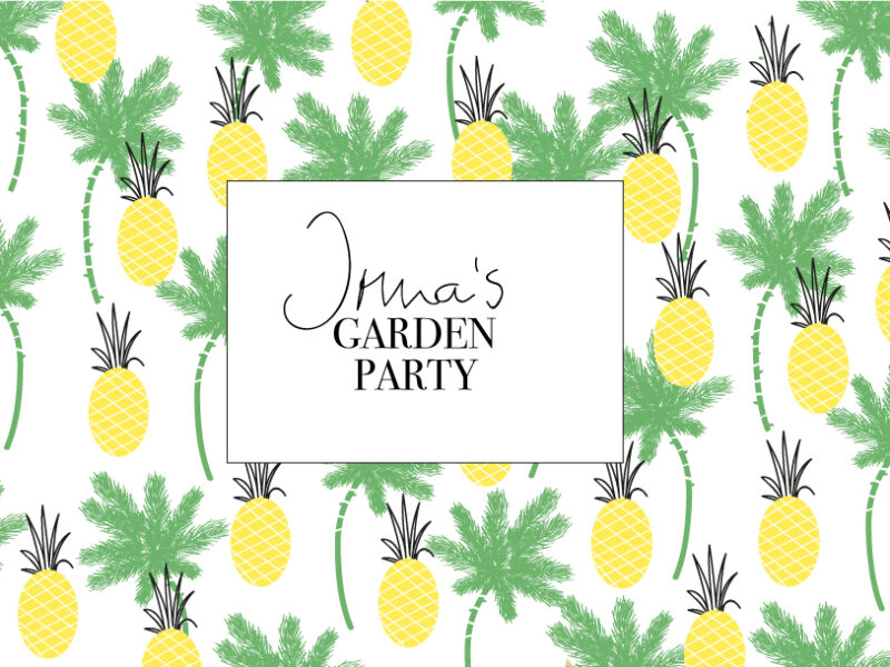 It’s getting green outside — garden parties are back