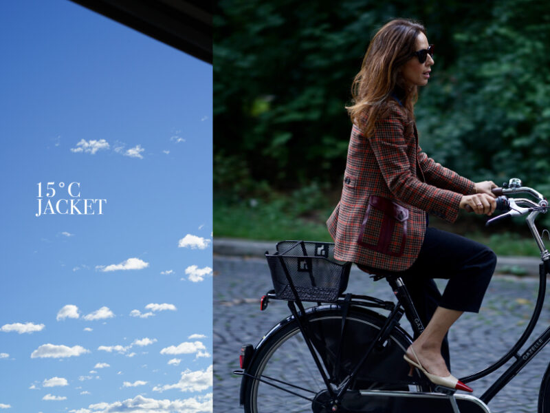 This Prada jacket is perfect when it gets a little chilly