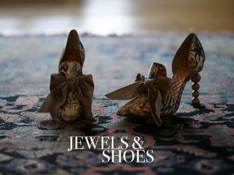 Five pairs of bejeweled statement shoes