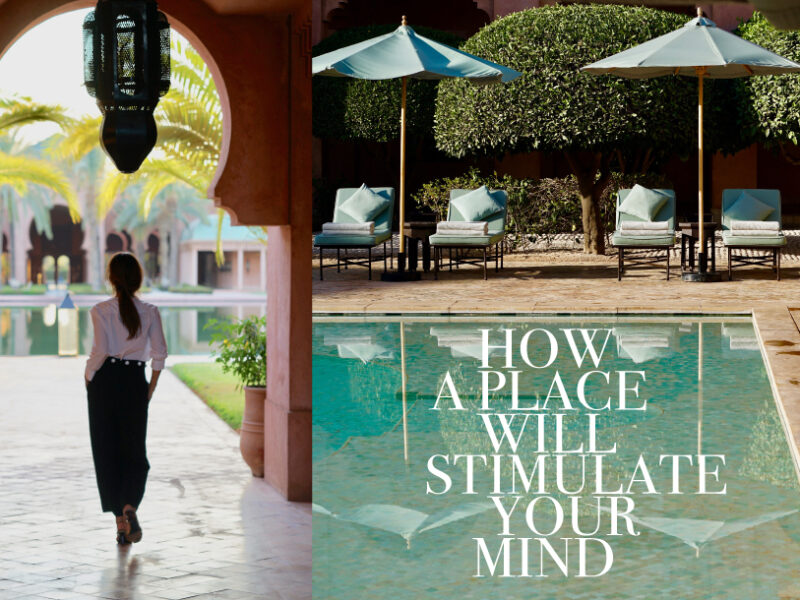 The Amanjena in Marrakech is a place for new ideas