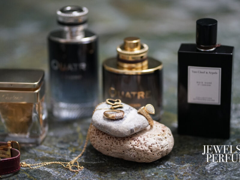 Wear the perfume with matching jewels