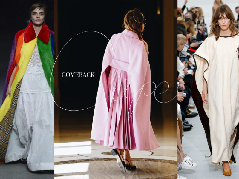 Capes before and after, a perfect farewell for Christopher Bailey