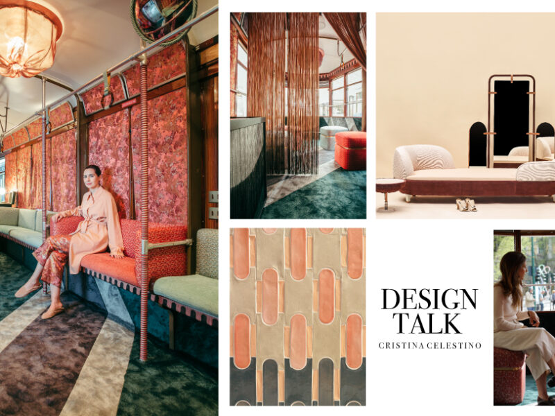A ride in Cristina Celestino’s designed tram for Rubelli