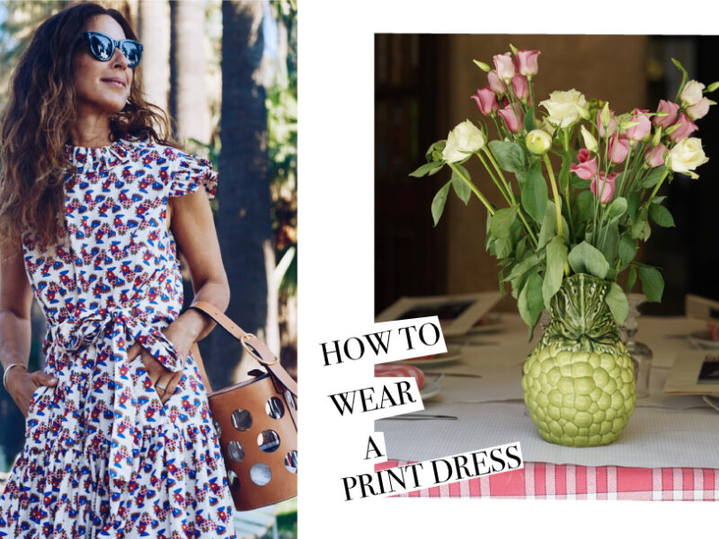 8 ways to look for when wearing a vibrant print dress this summer