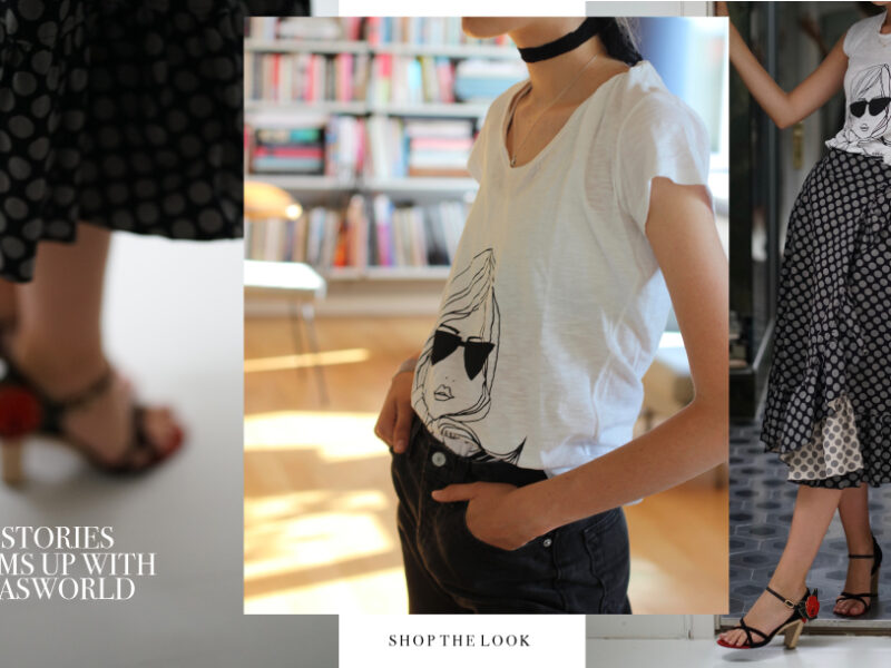 T&tStories’ CARLOTTA skirt and iconic IRMA T
