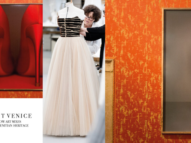 Famous Venetian weaver Rubelli celebrates the opening Tiepolo Ball and a fashion photography exhibit at the Biennale in Venice