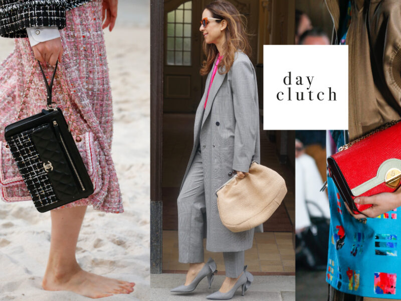 Day clutch. How to carry your things in the most nonchalant way.