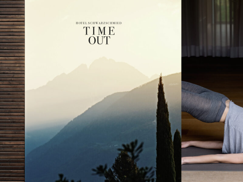 Why Yoga and Art work perfectly together at the Hotel Schwarzschmied in Lana, South Tyrol