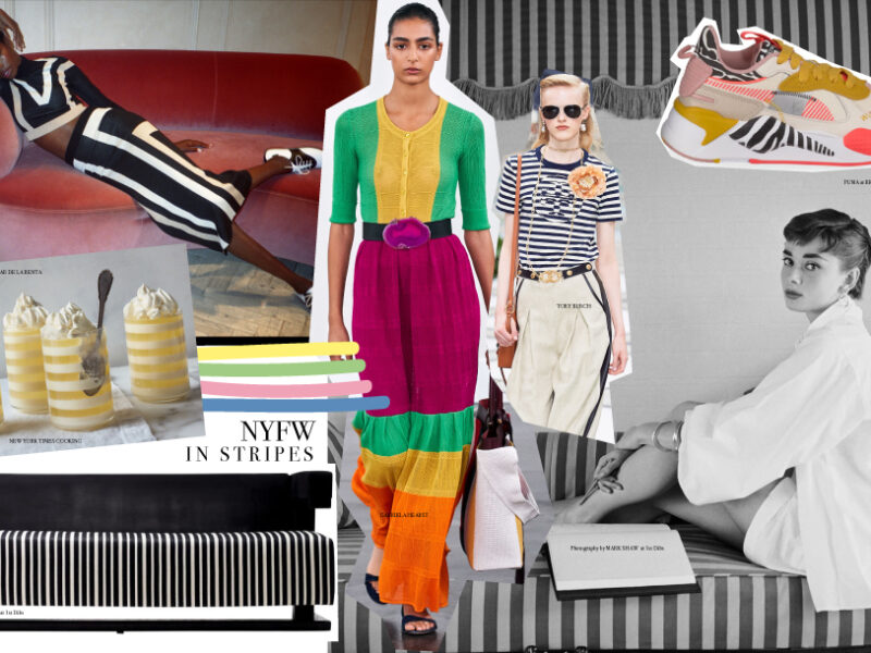 New York Fashion week comes in stripes