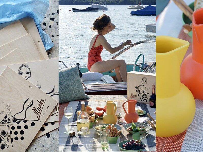 Picnic at the lake with Blanc de Blancs, Ruinart