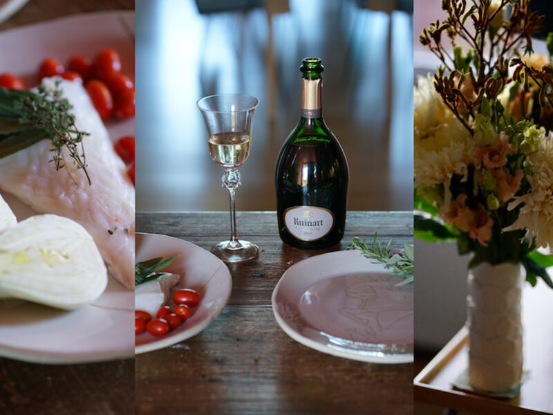 Dinner for two with Ruinart Champagne