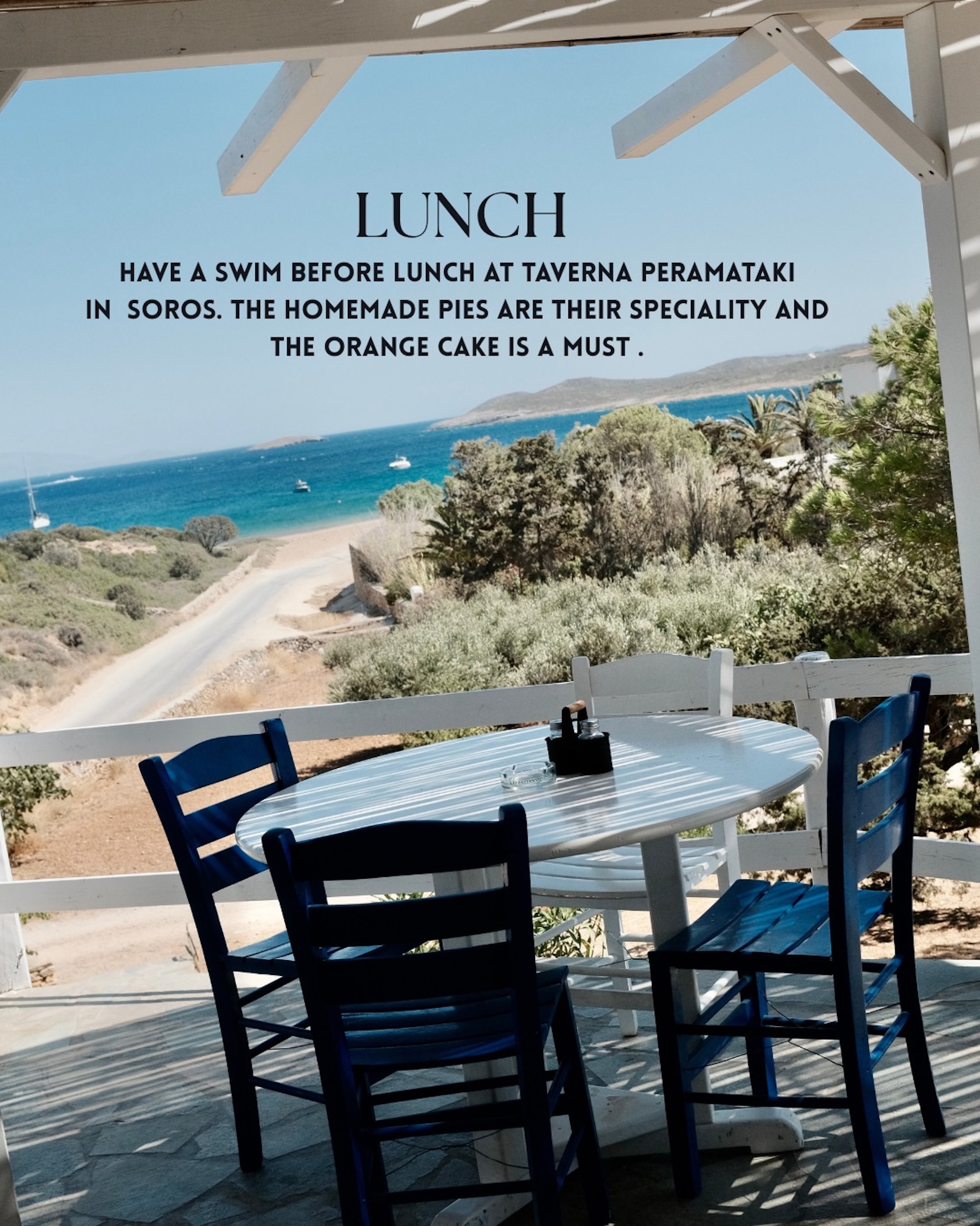 Taverna Peramataki Soros terrace view