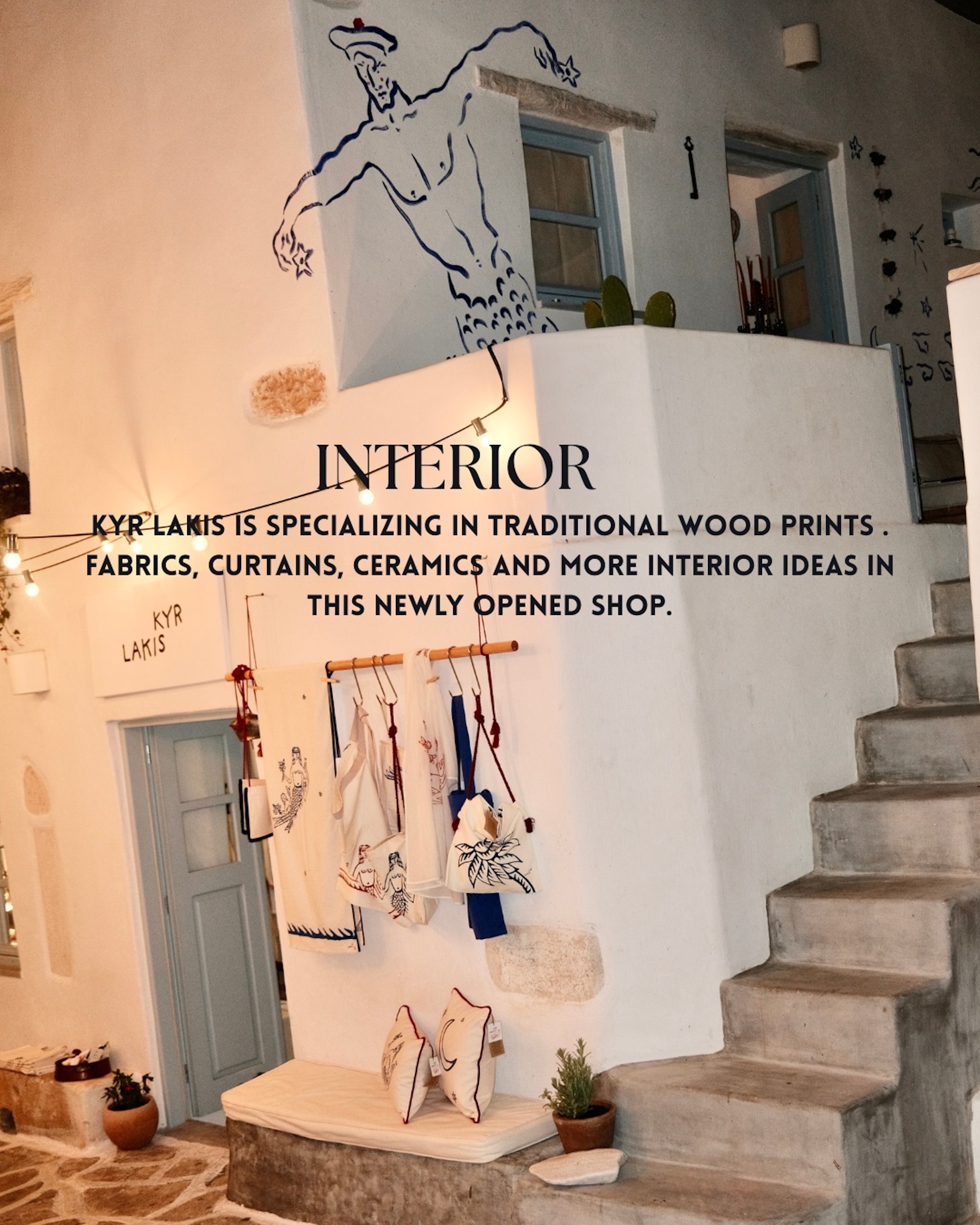 Kyr Lakis shop entrance Antiparos