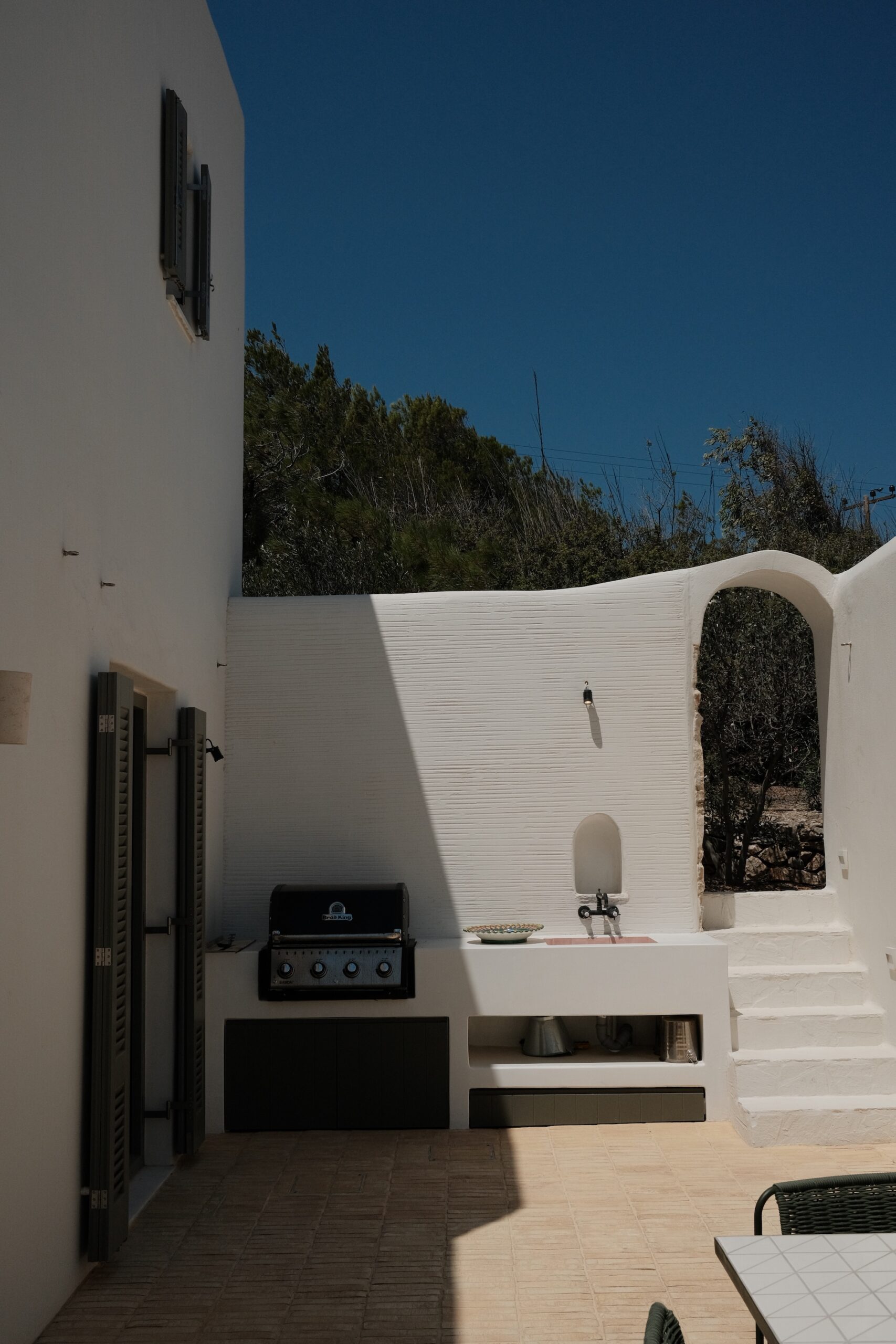 Cottage exterior above Soros Beach Antiparos