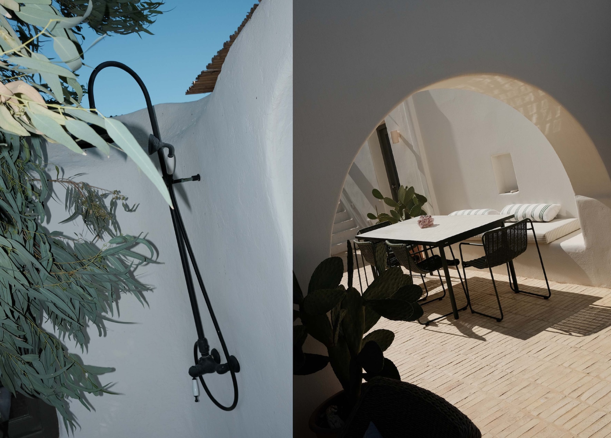 Ensuite bedroom in the Antiparos cottage
