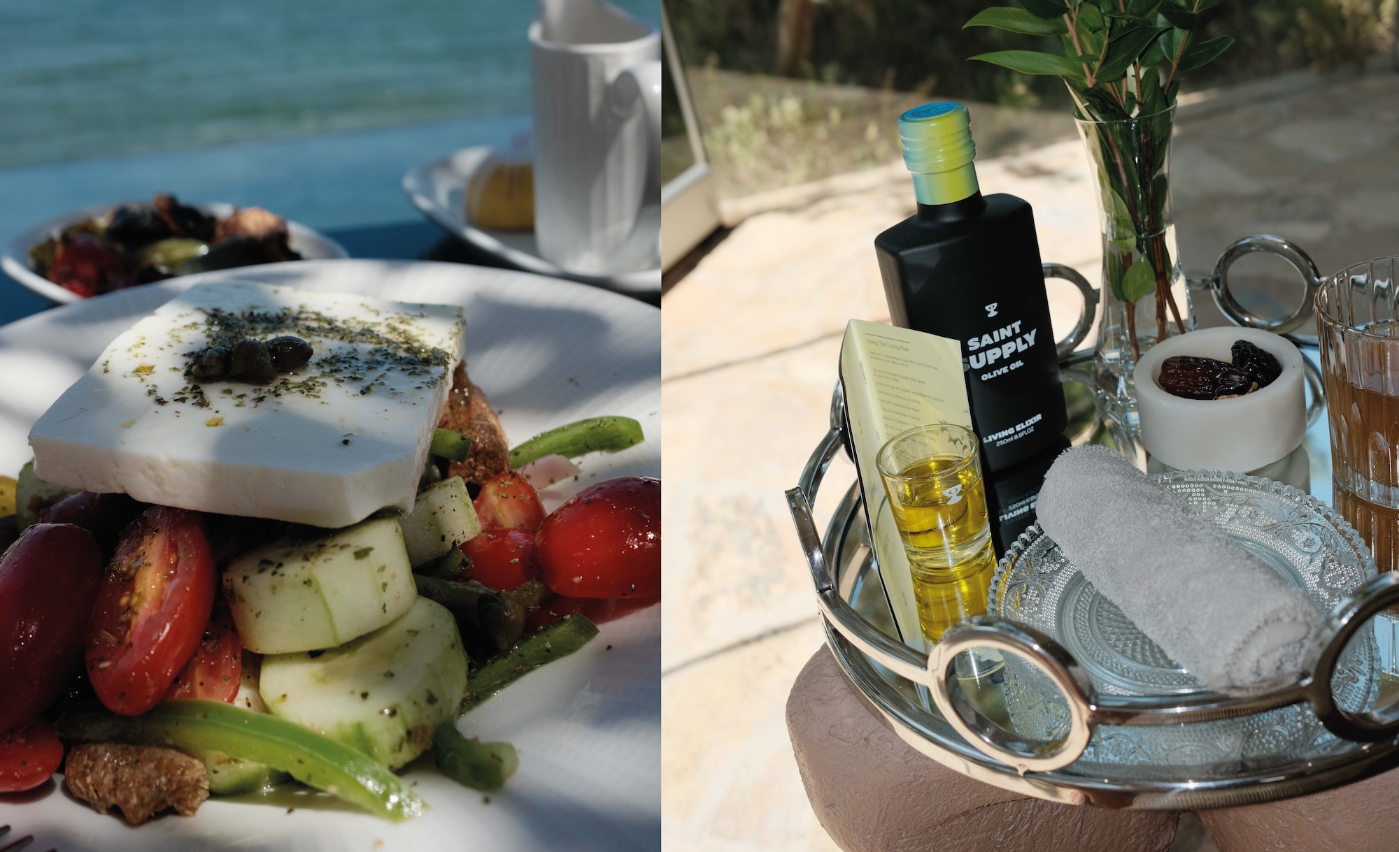 Olive oil ritual at Cape Sounio