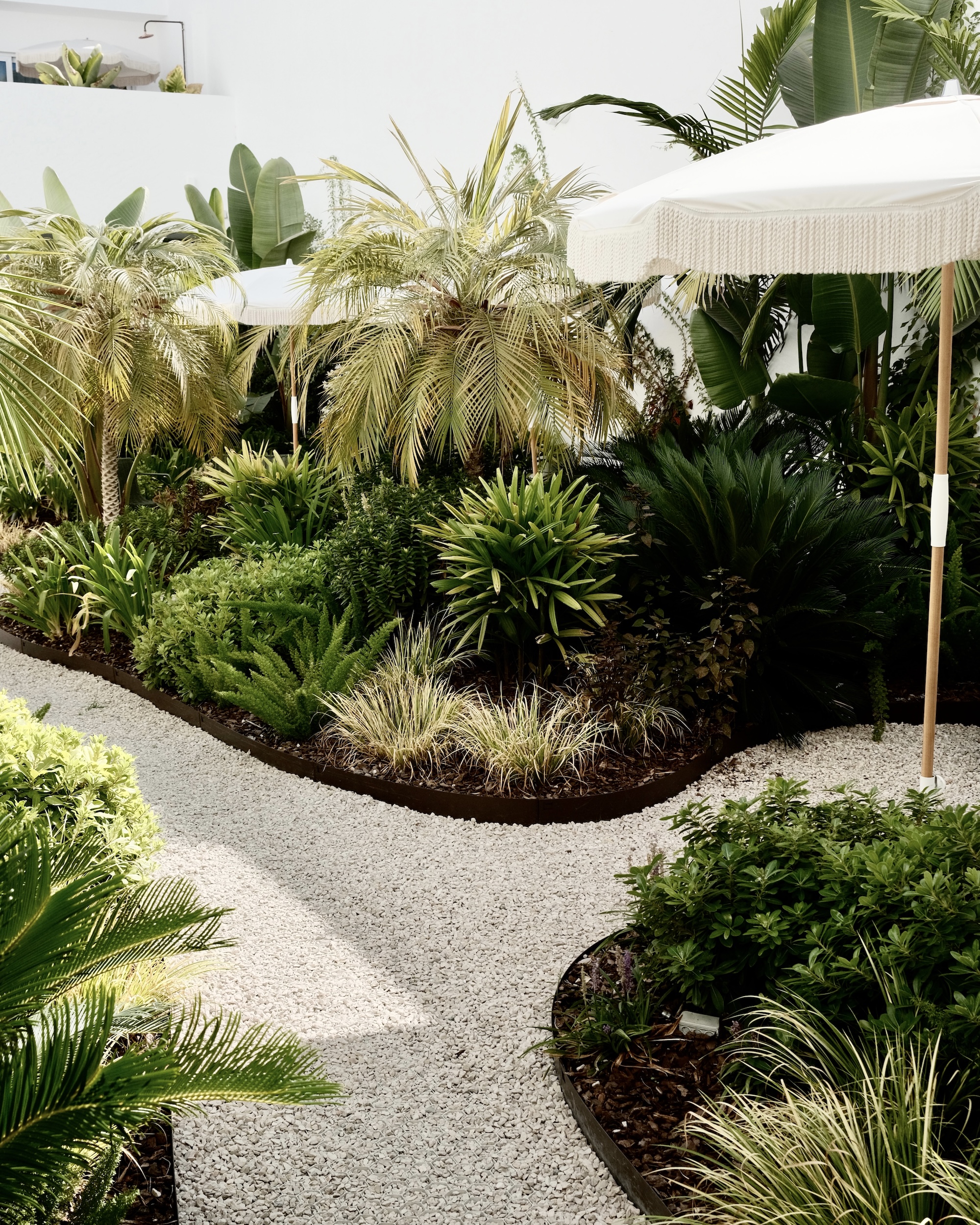 Garden path to Luma Wellness spa