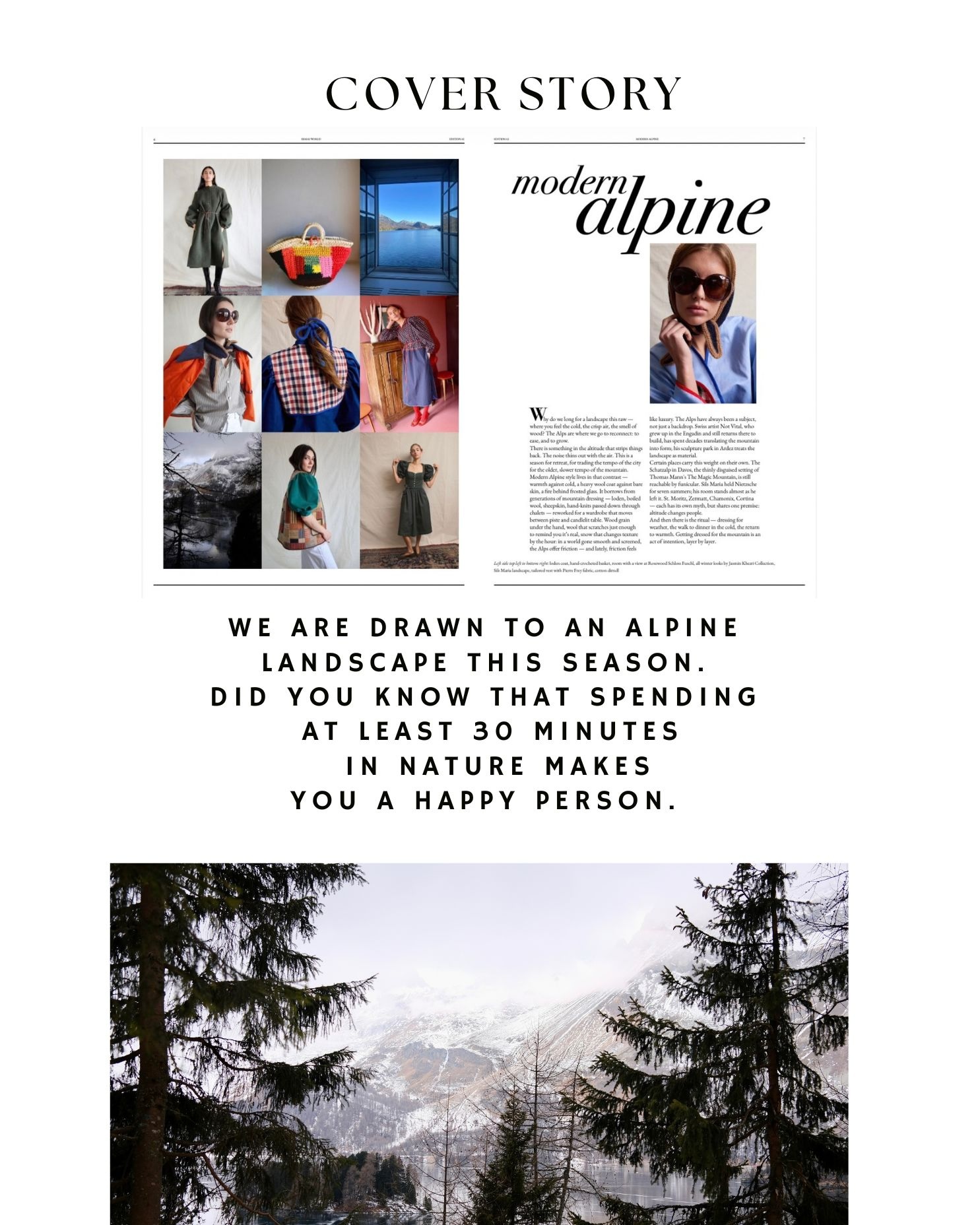 IRMASWORLD Magazine cover story Modern Alpine